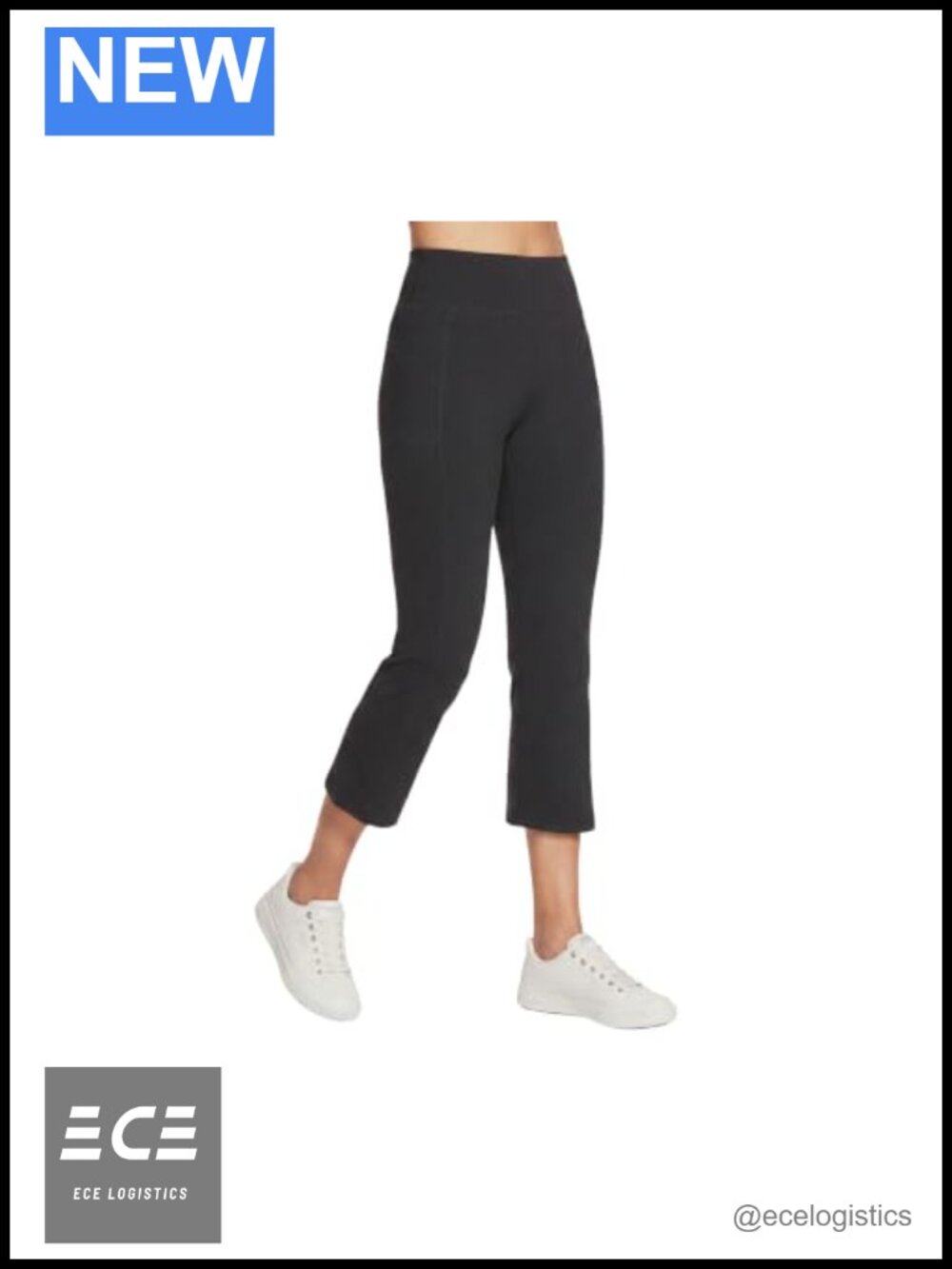 Womens High Waisted Crop Athletic Pants